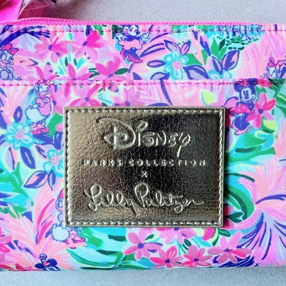 Lilly Pulitzer Disney Floral Purse in Pink, Green, and Purple - Picture 2 of 5